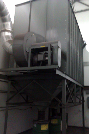 used 6000cfm shaker baghouse dust collector